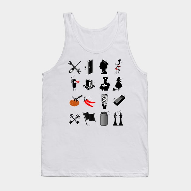 Rockband Pictogram Festival Tank Top by Quentin1984